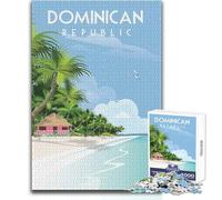 Puzzle per adolescenti 1000 pezzi Repubblica Dominicana Giocattolo Gioco intellettuale Decorazione perfetta Idee regalo Dimensioni 50x75cm