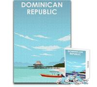Puzzle per adolescenti 1000 pezzi Repubblica Dominicana Giocattolo Gioco intellettuale Decorazione perfetta Idee regalo Dimensioni 50x75cm