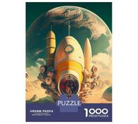 Puzzle Per Adolescenti 1000 Pezzi Retro Space Ship Puzzle Per Adulti Gioco Per Famiglie Assemblaggio Di Modelli Divertimento A Casa Attività, 70x50cm/1000pcs