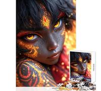 Puzzle per adolescenti 1000 pezzi Ritratto dello spirito del fuoco Giocattolo Decorazione da parete Ottimo regalo per giochi Giochi rilassanti Collezione di artisti Belle arti Dimensioni 38x52cm