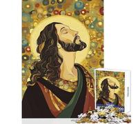 Puzzle per adolescenti 1000 pezzi Ritratto di Gesù Cristo Decorazione per la casa Giocattoli Regalo di compleanno per gioco educativo Attività divertenti a casa Dimensioni 38x26cm