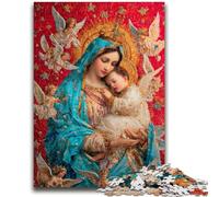 Puzzle per adolescenti 1000 pezzi Ritratto di Maria La Madre Antistress Sfida difficile Adatto per la decorazione della scrivania 50x75cm