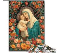 Puzzle per adolescenti 1000 pezzi Ritratto di Maria la Madre, giocattoli educativi didattici unici per compleanni e regali per età 14+ dimensioni 26x38cm