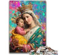 Puzzle per adolescenti 1000 pezzi Ritratto di Maria, la madre, per bambini dai 14 anni in su, sfida educativa, attività divertenti a casa, regali di compleanno, regali di viaggio 50x75cm