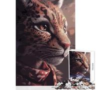 Puzzle per adolescenti 1000 pezzi Ritratto di ocelot Decorazione per la casa Giocattoli Regalo di compleanno Giochi rilassanti Interessanti Riduzione dello stress Dimensioni 50x75cm