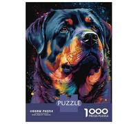Puzzle Per Adolescenti 1000 Pezzi Rottweiler Style 3 Puzzle Per Adulti Gioco Pratico Decorazione Perfetta Compleanni E Regali 70x50cm/1000pcs