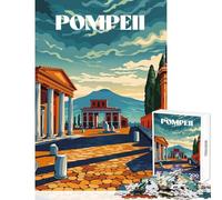 Puzzle per adolescenti 1000 pezzi Rovine di Pompei Giocattolo educativo Regali di Babbo Natale segreto Gioco pratico Rafforza l'amore tra coppie Dimensioni 38x52cm