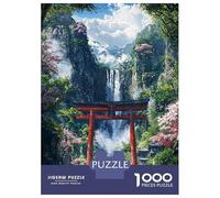 Puzzle Per Adolescenti 1000 Pezzi Sacred Falls of The Hidden Shrine Puzzle Per Adulti Gioco Rompicapo Migliora La Memoria Aiuta Ad Allenare Il Cervello 52x38cm/1000pcs
