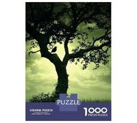 Puzzle per adolescenti, 1000 pezzi sagomati uccello sull'albero, puzzle per adulti, giocattolo antistress, decorazione da parete, regalo di compleanno e regali unici, 38 x 26 cm/1000 pezzi