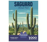Puzzle Per Adolescenti 1000 Pezzi Saguaro National Park Puzzle Per Adulti Gioco Rompicapo Assemblaggio Di Modelli Per Compleanno, Natale 52x38cm/1000pcs