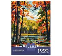 Puzzle Per Adolescenti 1000 Pezzi Sam Houston Forest National Park Puzzle Per Adulti Gioco Pratico Decorazione Per La Casa Divertimento in Casa Attività, 52x38cm/1000pcs