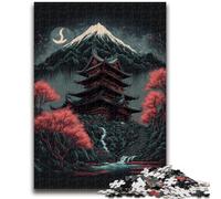 Puzzle per adolescenti 1000 pezzi Santuario giapponese Aiuta il cervello a esercitare Giocattoli avvincenti per coltivare la pazienza Adatto alle coppie 26x38cm