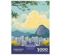 Puzzle Per Adolescenti 1000 Pezzi Sao Paulo, Brazil Cityscape Illustration Puzzle Per Adulti Giocattolo Decorazione Da Parete Decorazione Perfetta Regali Unici Per Compleanno E Natale 52x38cm/1000pcs