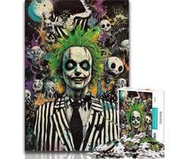 Puzzle per adolescenti 1000 pezzi Scheletro Clown, giochi educativi Decorazione per la casa Ideale come regalo per tutta la famiglia (38x26cm)