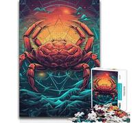 Puzzle per adolescenti 1000 pezzi Segno zodiacale Cancro Analisi e giochi di logica educativi per ragazzi dai 14 anni in su 50x75cm