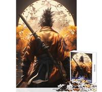 Puzzle per adolescenti 1000 pezzi Sekiro Wolf Samurai Giocattoli fai da te Ottimi regali e giocattoli Giochi per famiglie Migliorare l'amore tra coppie Dimensioni 50x75cm