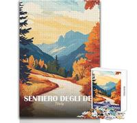 Puzzle per adolescenti 1000 pezzi Sentiero degli Dei, Italia Paesaggio Arte Gioco educativo per famiglie per divertimento in famiglia Giocattolo educativo Dimensioni 50x75cm