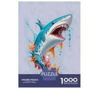 Puzzle Per Adolescenti 1000 Pezzi Shark Attack Ocean's Fury Puzzle Per Adolescenti Giochi Rilassanti Regali Per Donne Per Compleanno, Natale 70x50cm/1000pcs