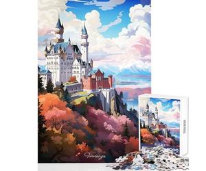 Puzzle per adolescenti 1000 pezzi SHWANGAU dipinto a olio antistress giocattoli regalo compleanno gioco educativo impegnativo da completare dimensioni 50x75cm