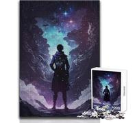 Puzzle per adolescenti 1000 pezzi Silhouette di un dio cosmico Perfetto passatempo rilassante Giocattolo professionale dal taglio netto Dimensioni 50x75cm