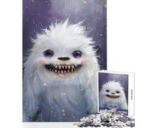 Puzzle per adolescenti 1000 pezzi Simpatico mostro Yeti Giocattolo educativo Ottimo regalo per giochi Giochi per famiglie Allena il tuo cervello e le tue mani Dimensioni 38x26cm