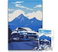 Puzzle per adolescenti 1000 pezzi Skyline GTR R Tribute Gioco educativo per famiglie Decorazione perfetta Giocattolo Decorazione da parete Dimensioni 50x75cm