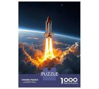 Puzzle Per Adolescenti 1000 Pezzi Space Shuttle Launch Puzzle Per Adulti Gioco Rompicapo Corsa Di Velocità Delle Mani Attività Divertenti A Casa 52x38cm/1000pcs