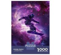 Puzzle Per Adolescenti 1000 Pezzi Space Snowboarding Poster Puzzle Per Adulti Giochi Rilassanti Decorazione Per La Casa Interazione Genitore-figlio 52x38cm/1000pcs