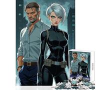 Puzzle per adolescenti 1000 pezzi Spia Fumetti Arte Decorazione per la casa Giocattoli Regalo Compleanno Gioco educativo Migliora l'amore tra coppie Dimensioni 38x26cm