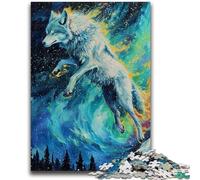 Puzzle per adolescenti 1000 pezzi Spirit Wolf Adatto per età 14 e oltre Gioco impegnativo Ottimo regalo per giocare 50x75cm
