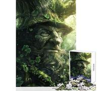 Puzzle per adolescenti 1000 pezzi Spirito dell'albero con trifoglio Giocattolo educativo Regali di compleanno Gioco impossibile Migliora l'amore tra coppie (dimensioni 50x75cm)
