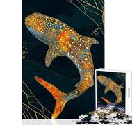 Puzzle per adolescenti 1000 pezzi Squalo balena Kintsugi Art Toy Decorazione da parete Idee regalo Gioco rompicapo Migliora l'amore tra coppie Dimensioni 38x26cm