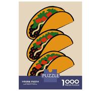 Puzzle Per Adolescenti 1000 Pezzi Stack of Tacos Mexicanos Illustration Puzzle Per Adulti Giocattolo Decorazione Da Parete Decorazione Perfetta Regali Unici Per Compleanno E Natale 52x38cm/1000pcs