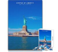 Puzzle per adolescenti 1000 pezzi Statua della Libertà Giocattolo Gioco intellettuale per divertimento in famiglia Regalo di compleanno Dimensioni 50x75cm