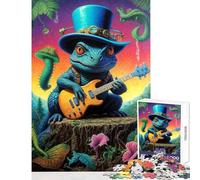 Puzzle per adolescenti 1000 pezzi Steampunk Dino Guitarist Giocattoli antistress Regalo di compleanno Gioco pratico Decompressione intellettuale Dimensioni 38x26cm
