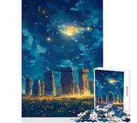 Puzzle per adolescenti 1000 pezzi Stonehenge cielo notturno fai da te giocattoli regalo compleanno giochi educativi adatti per la decorazione del desktop dimensioni 38x26cm