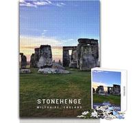 Puzzle per adolescenti 1000 pezzi Stonehenge giocattolo gioco intellettuale per divertimento in famiglia regalo di compleanno dimensioni 50x75cm