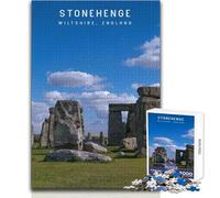 Puzzle per adolescenti 1000 pezzi Stonehenge Giochi educativi Taglio di precisione Regali di Babbo Natale segreto Dimensioni 38x26cm
