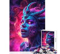 Puzzle per adolescenti 1000 pezzi Strega dell'Inferno Giocattoli antistress Idee regalo Giochi per famiglie Adatto per la decorazione della scrivania Dimensioni 50x75cm