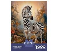 Puzzle Per Adolescenti 1000 Pezzi Surreal Mystical Zebra Puzzle Fai Da Te Giocattoli Staycation Passatempo Regali Unici Di Compleanno E Natale 38x26cm/1000pcs