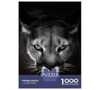 Puzzle Per Adolescenti 1000 Pezzi The Cougar Silver Lion Puzzle Per Adulti Gioco Per Famiglie Corsa Di Velocità Manuale Compleanno 52x38cm/1000pcs