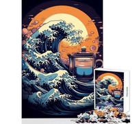 Puzzle per adolescenti 1000 pezzi The Great Wave Toy Wall Decor Regali di Babbo Natale segreto Gioco impossibile Rafforza l'amore tra coppie Dimensioni 38x52cm