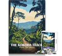 Puzzle per adolescenti 1000 pezzi The Kokoda Track, Papua Nuova Guinea Divertimento in famiglia e serata di giochi Idee regalo per il divertimento in famiglia Dimensioni 50x75cm