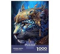 Puzzle Per Adolescenti 1000 Pezzi The Majestic Jaguar Puzzle Per Adulti Giochi Per Famiglie Vacanza in Casa Passatempo Per Compleanno, Natale 38x26cm/1000pcs