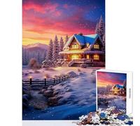 Puzzle per adolescenti 1000 pezzi The Vintage Winter Lodge Decorazione per la casa Giocattoli Regalo di compleanno Giochi rilassanti Collezione di artisti Belle arti Dimensioni 38x26cm