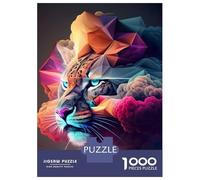 Puzzle Per Adolescenti 1000 Pezzi Tiger in Smoke Puzzle Per Adulti Giocattoli Antistress Quadri Da Parete Regali Unici Per Compleanno E Natale 52x38cm/1000pcs