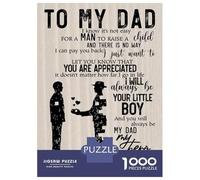 Puzzle Per Adolescenti 1000 Pezzi To My Dad From Son Gift Puzzle Per Adulti Gioco Rompicapo Migliora La Memoria Aiuta Ad Allenare Il Cervello 70x50cm/1000pcs