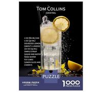 Puzzle Per Adolescenti 1000 Pezzi Tom Collins Cocktail Recipe Puzzle Per Adulti Gioco Rompicapo Corsa Di Velocità Delle Mani Attività Divertenti A Casa 70x50cm/1000pcs