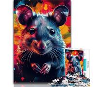 Puzzle per adolescenti 1000 pezzi Topolino, antistress, per ammazzare il tempo, lista dei desideri con Babbo Natale (38x26cm)