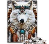 Puzzle per adolescenti 1000 pezzi Totem del lupo 1000 pezzi per adolescenti, per ammazzare il tempo durante le vacanze con pezzi completamente interconnessi di forma casuale (38x26cm)